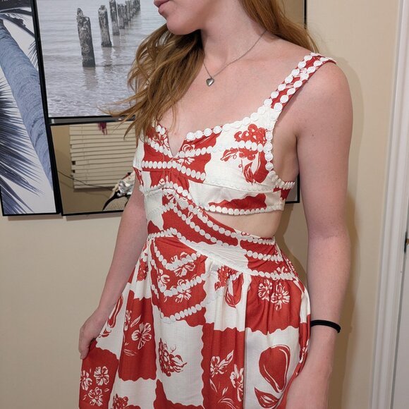 Fun, summer dress with pockets and cutouts - Picture 2 of 3